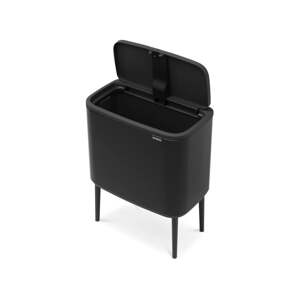 Matne čierny dotykový oceľový odpadkový kôš 36 l Bo Touch Bin – Brabantia