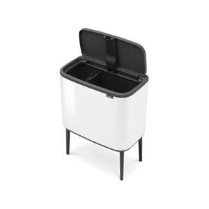 Biely oceľový odpadkový kôš na triedený odpad/dotykový 34 l Bo Touch Bin – Brabantia