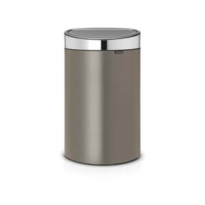 Sivý dotykový oceľový odpadkový kôš 40 l Touch Bin – Brabantia