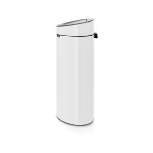 Biely dotykový oceľový odpadkový kôš 40 l Touch Bin – Brabantia