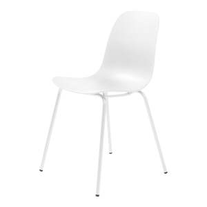 Biela plastová jedálenská stolička Whitby – Unique Furniture