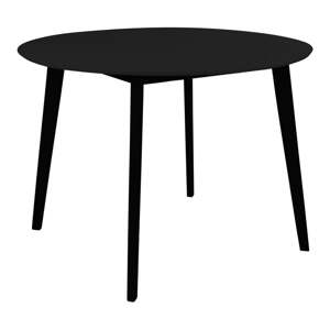Okrúhly jedálenský stôl s čiernou doskou 105x105 cm Vojens – House Nordic