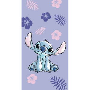 Fialová bavlnená detská osuška 70x140 cm Lilo and Stitch - Jerry Fabrics
