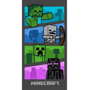 Bavlnená detská osuška 70x140 cm Minecraft Adventure is Attitude - Jerry Fabrics