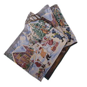 Gobelínový behúň na stôl s vianočným motívom 33x140 cm – Dakls