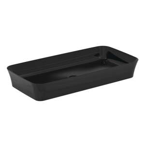 Lesklé čierne keramické umývadlo 80x40 cm Ipalyss – Ideal Standard