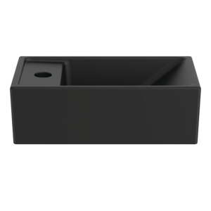 Matne čierne keramické umývadlo 37x21 cm i.Life S – Ideal Standard