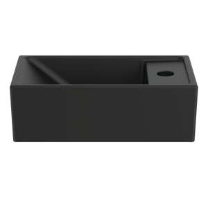 Matne čierne keramické umývadlo 37x21 cm i.Life S – Ideal Standard
