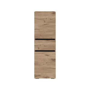 Vysoká/úzka kúpeľňová skrinka v dekore duba v prírodnej farbe 38x130 cm Wisla – Støraa