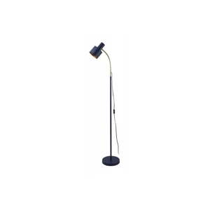 Tmavomodrá stojacia lampa s kovovým tienidlom (výška 143 cm) Selvia II – GTV