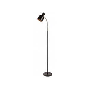 Čierna stojacia lampa s kovovým tienidlom (výška 143 cm) Selvia II – GTV
