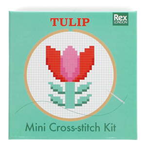 Kreatívna súprava Cross-stitch Kit Tulip – Rex London