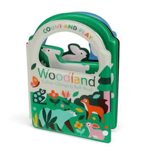 Interaktívna hračka Colour changing bath book Woodland – Rex London