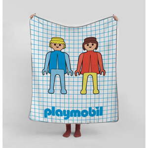 Detská deka z mikrovlákna 130x130 cm Checkerboard – Playmobil