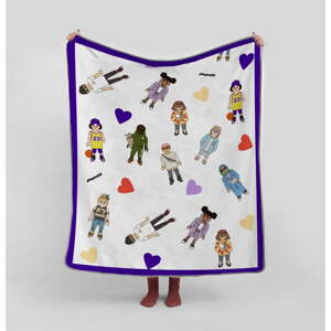 Detská deka z mikrovlákna 130x130 cm Unique United – Playmobil