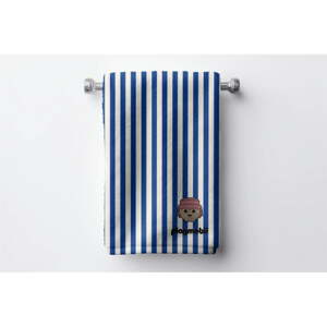 Modrá bavlnená detská osuška 75x140 cm Stripes – Playmobil