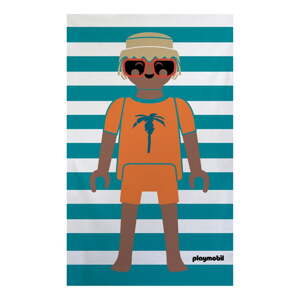 Modrá froté bavlnená plážová osuška 75x140 cm Summer Boy – Playmobil