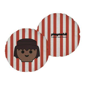 Detský vankúšik s prímesou ľanu Stripes – Playmobil