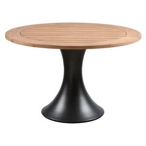 Okrúhly záhradný jedálenský stôl z teakového dreva ø 122 cm Charley – Exotan