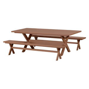 Hliníkový záhradný jedálenský stôl 100x220 cm Delta – Exotan