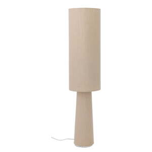 Stojacia lampa v prírodnej farbe s textilným tienidlom (výška  120 cm) Emmie – Bloomingville