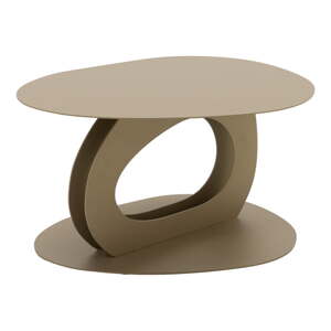 Béžový kovový konferenčný stolík 55x66 cm Tonda – Spinder Design