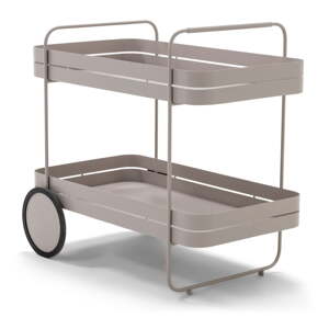 Kovový servírovací stolík na kolieskach 74x42 cm Gin & Trolley – Spinder Design
