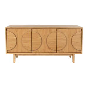 Nízka komoda v dekore duba v prírodnej farbe 120x58 cm Groove - Zuiver