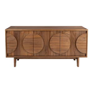 Hnedá nízka komoda v dekore orecha 120x58 cm Groove – Zuiver