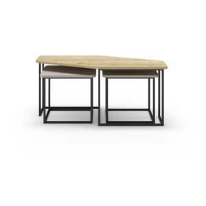 Konferenčné stolíky v súprave 3 ks 60x111,5 cm Zoya – Marckeric