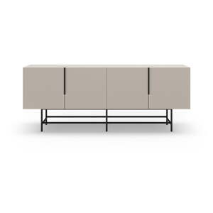 Krémovobiela nízka komoda 200x77,5 cm Eldia – Marckeric
