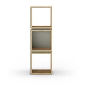 Knižnica v dekore duba v zeleno-prírodnej farbe 32x99,5 cm Lofty – Marckeric