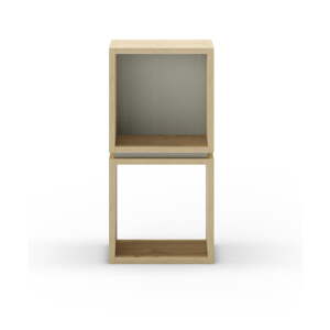 Knižnica v dekore duba v zeleno-prírodnej farbe 32x66 cm Lofty – Marckeric