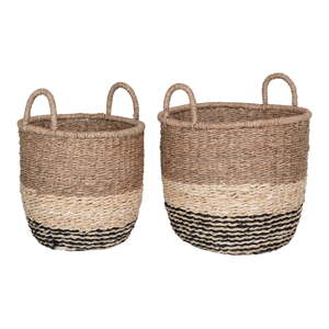 Košíky v súprave 2 ks z morskej trávy ø 33x31 cm Lima – House Nordic