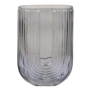 Svetlosivá sklenená váza (výška 19 cm) – House Nordic