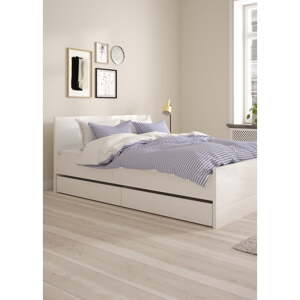 Biele zásuvky pod posteľ v súprave 2 ks 90x190/140x190 cm Naia – Tvilum