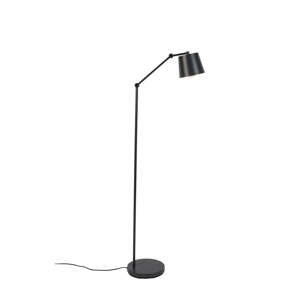 Čierna stojacia lampa s kovovým tienidlom (výška  135 cm) Hajo – White Label