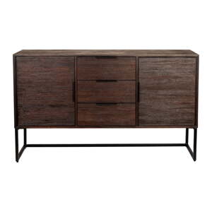 Hnedá nízka komoda z teakového dreva 135x82 cm Webster – White Label