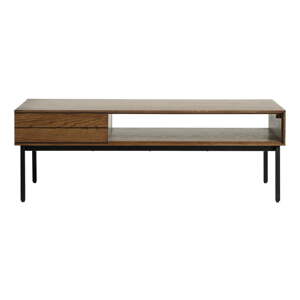 Hnedý konferenčný stolík s doskou v dubovom dekore 62x120 cm Modica – Unique Furniture