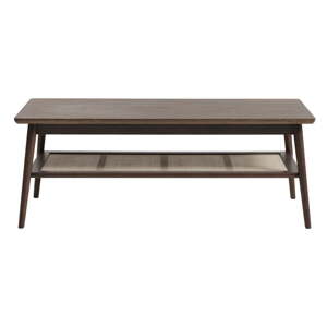 Hnedý konferenčný stolík s doskou v dubovom dekore 60x120 cm Barrali – Unique Furniture