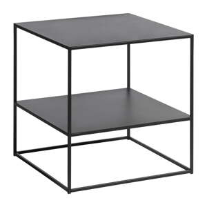 Čierny kovový konferenčný stolík 50x50 cm Pebble – Unique Furniture