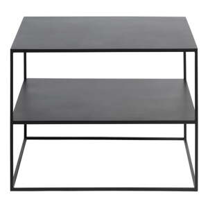 Čierny kovový konferenčný stolík 65x65 cm Pebble – Unique Furniture