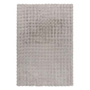 Svetlosivá syntetická kožušina 160x230 cm Waffle Faux Fur – Flair Rugs