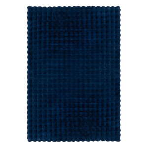 Tmavomodrá syntetická kožušina 120x170 cm Waffle Faux Fur – Flair Rugs