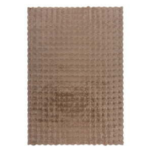 Hnedá syntetická kožušina 120x170 cm Waffle Faux Fur – Flair Rugs