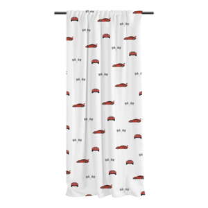 Detský záves z bavlneného saténu 110x250 cm Fast Cars – Butter Kings