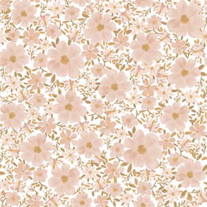 Detská tapeta z netkanej textílie 10 m x 50 cm Flowers – Lilipinso