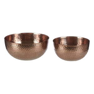 Kovové servírovacie misky v súprave 2 ks v medenej farbe ø 26 cm Solis – Premier Housewares