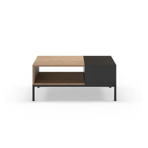 Čierny/v prírodnej farbe konferenčný stolík 56x90 cm Cailin – Marckeric