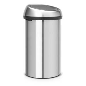 Dotykový oceľový odpadkový kôš v matne striebornej farbe 60 l Touch Bin – Brabantia